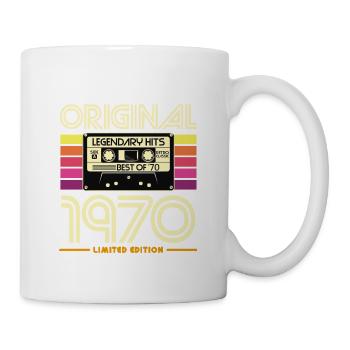 Originale Retro-Hits-Kassette von 1970 - Tasse - Weiß - Rechts