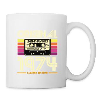 Original 1974 Retro Cassette Limited - Mug blanc - blanc - Droite