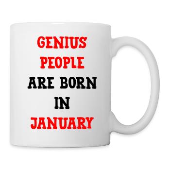 Baby Birthday January Genies Humor - Mug - white - Right
