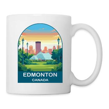 Conservatoire Muttart d’Edmonton, Canada et art de voyage - Mug blanc - blanc - Droite