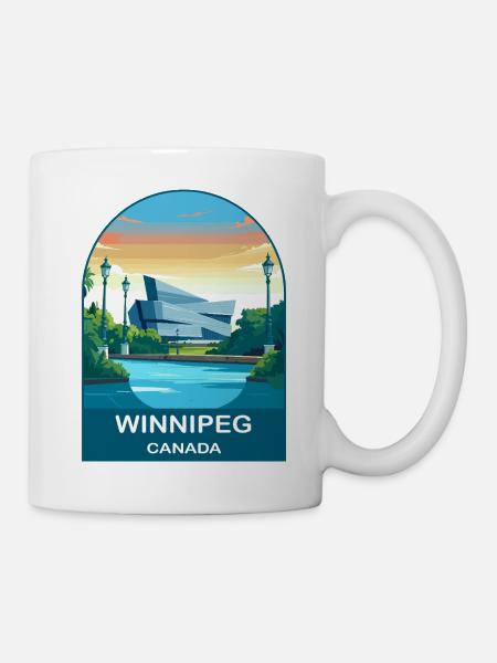 Winnipeg Canada Human Rights Museum Reisekunst - Tasse - Weiß