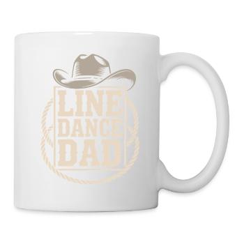 Line Dance Dad Cowboy Look - Tasse - Weiß - Rechts