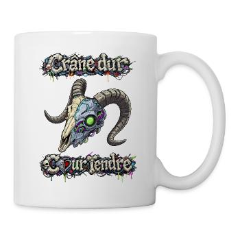 Cyber Goat - Hard Skull Soft Heart - Mug - white - Right