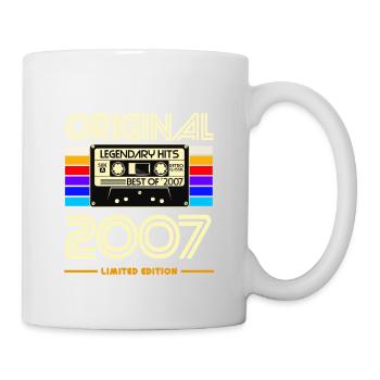 Original 2007: Hits rétro cassette - Mug blanc - blanc - Droite