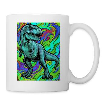 Dinosaurier - Tasse - Weiß - Rechts