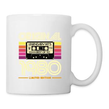 Original 1980 Cassette Retro Édition Limité - Mug blanc - blanc - Droite