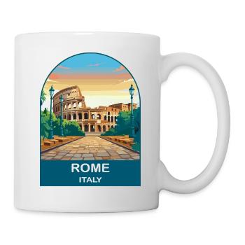Rome Italy Vintage Travel Poster Art - Mug - white - Right