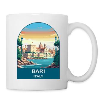 Bari Italy Vintage Travel Poster Art - Mug - white - Right