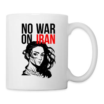 Pas de guerre contre l’Iran - Mug blanc - blanc - Droite