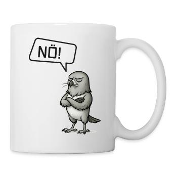 Nö! Adler – Stolzer Sturkopf sagt Nein - Tasse - Weiß - Rechts