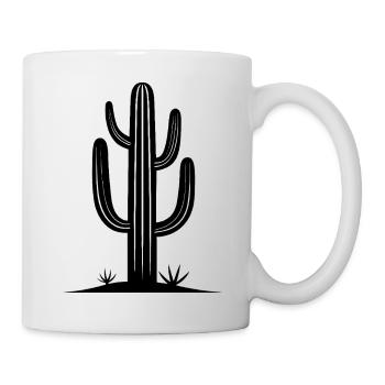 Saguaro-Kaktus - Tasse - Weiß - Rechts