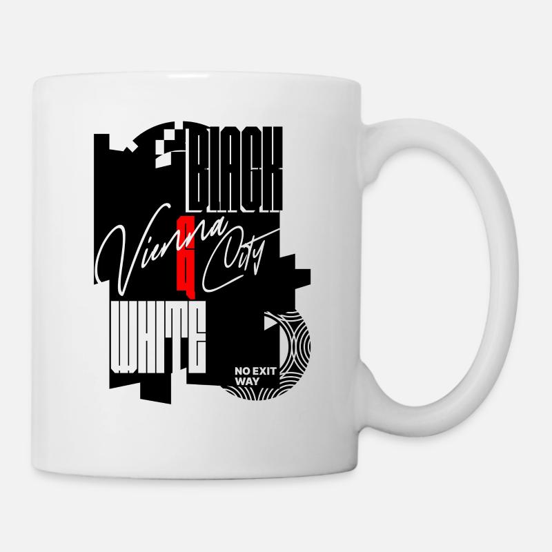 Ville de Vienne - Noir et Blanc - Mug blanc - blanc