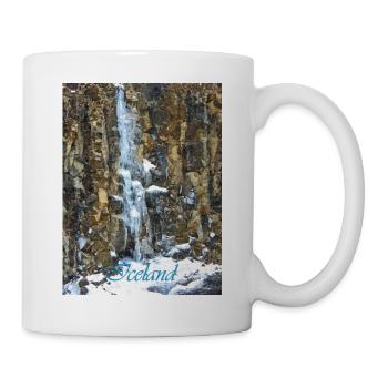 Cascade d'Islande - Mug blanc - blanc - Droite