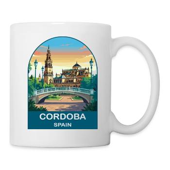 Cordoba Spain Vintage Travel Poster Art - Mug - white - Right
