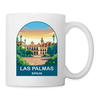 Las Palmas Spain Vintage Travel Poster - Mug - white - Right