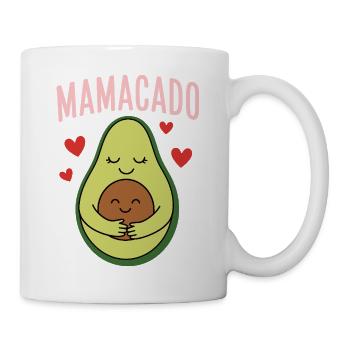 Mamacado Shirt Mama Geschenk Muttertag lustig - Tasse - Weiß - Rechts