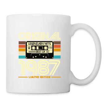 Original 1987 Hits Cassette Rétro - Mug blanc - blanc - Droite