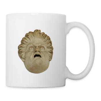 Tête du Masque de Pierre d’Ulysse - Mug blanc - blanc - Droite
