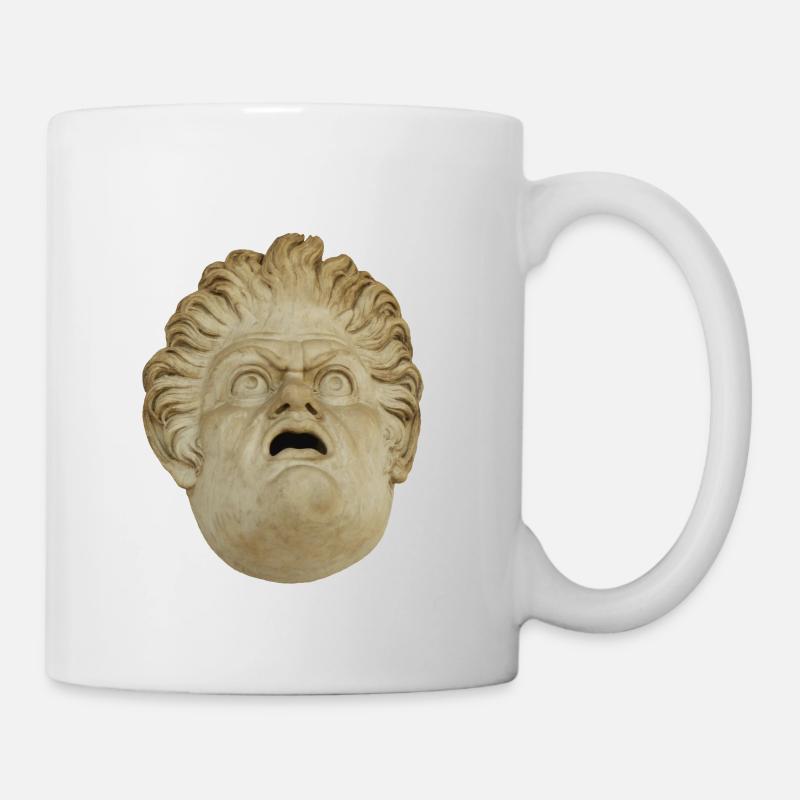 Tête du Masque de Pierre d’Ulysse - Mug blanc - blanc