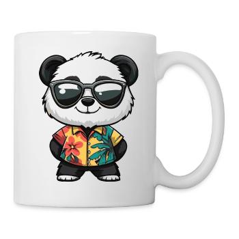 Vacances Panda Comic - Mug blanc - blanc - Droite