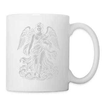 Ange Céleste dans la Tapisserie Nuageuse - Mug blanc - blanc - Droite
