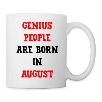 Babygeschenk-Genies werden im August geboren - Tasse - Weiß - Rechts