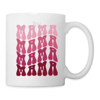 Best Mama Pattern Mosaic - Mug - white - Right