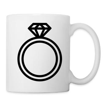 Ring - Tasse - Weiß - Rechts
