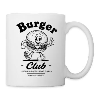 Burger Club - Good Burgers and Good Times - Tasse - Weiß - Rechts