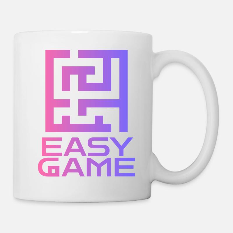 Maze Neon Easy Game Logo - Tasse - Weiß