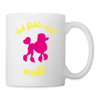 Caniche Well Chiens Vie de bureau Humour Wauwau Fan Dog - Mug blanc - blanc - Droite