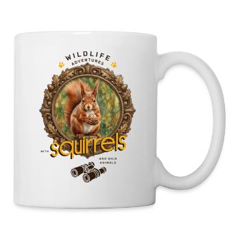 Aventure avec un motif animal écureuil rongeur - Mug blanc - blanc - Droite