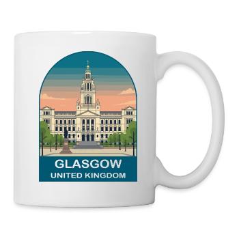 Glasgow UK Vintage Travel Poster Art - Mug - white - Right