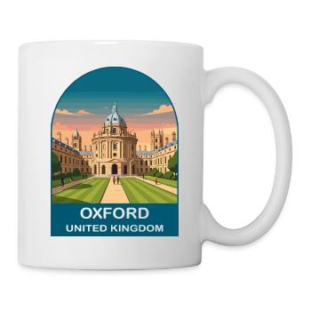 Oxford UK Vintage Travel Poster Art - Mug - white - Right