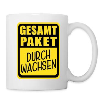 Lustiges Gesamtpaket Durchwachsen - Tasse - Weiß - Rechts