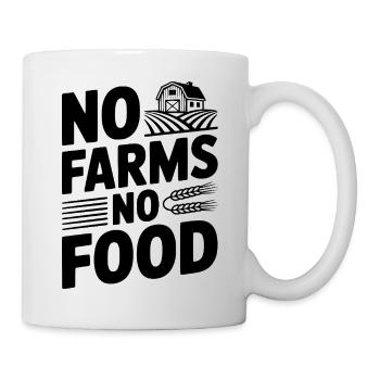 Pas de fermes, pas de nourriture - Mug blanc - blanc - Droite
