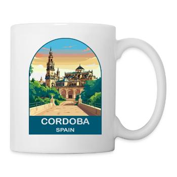 Cordoba Spain Vintage Travel Poster Art - Mug - white - Right