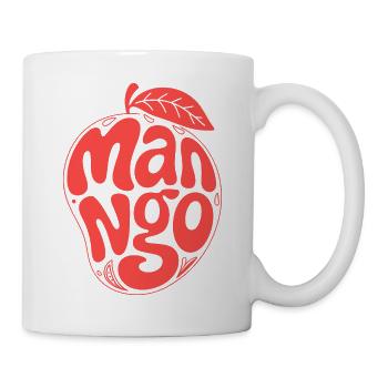 Groovy Mango Fruit Typography - Mug - white - Right