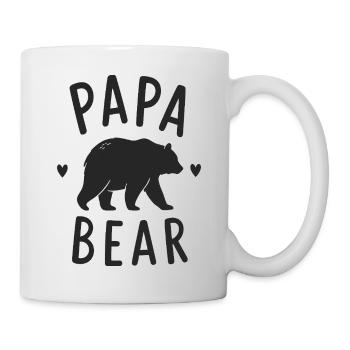 Motif du cœur de papa ours - Mug blanc - blanc - Droite