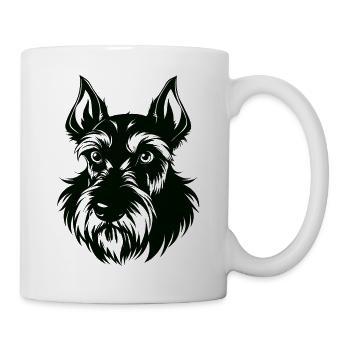 Riesenschnauzer - Tasse - Weiß - Rechts