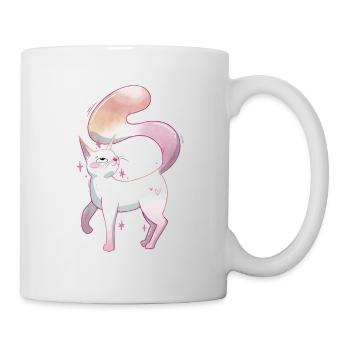 Fierté lesbienne chatte mignonne - Mug blanc - blanc - Droite