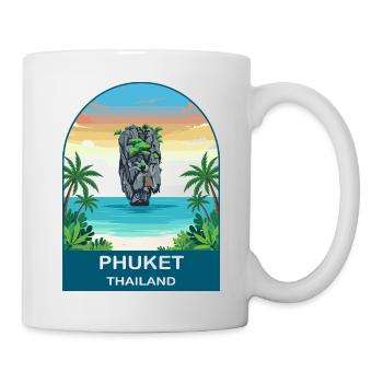 Phuket Thailand James  Bond Island Travel Design - Mug blanc - blanc - Droite