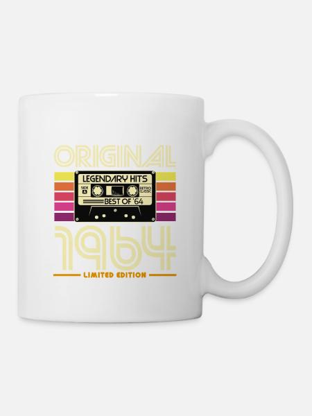 Originale Retro-Hits von 1964 - Tasse - Weiß