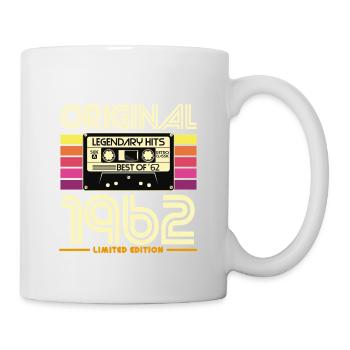 Original-Kassetten-Retro von 1962 - Tasse - Weiß - Rechts
