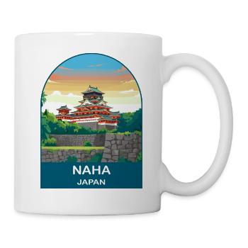 Naha Okinawa Japan Shuri Castle Reisekunst - Tasse - Weiß - Rechts