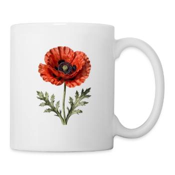 Red Poppy - Tasse - Weiß - Rechts
