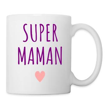 Super Maman Coeur - Mug blanc - blanc - Droite