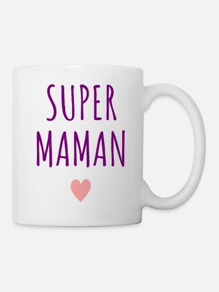 Super Maman Coeur - Mug blanc - blanc
