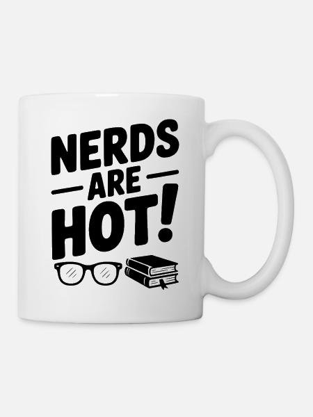 Nerds sind heiß! - Tasse - Weiß
