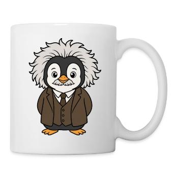 Lustiger Pinguin Physiker Wissenschaft Professor  - Tasse - Weiß - Rechts